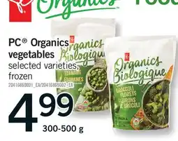 Fortinos PC ORGANICS VEGETABLES offer