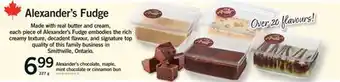 Fortinos ALEXANDER'S CHOCOLATE, MAPLE, MINT CHOCOLATE OR CINNAMON BUN offer