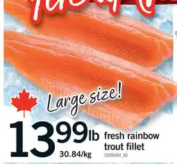 Fortinos FRESH RAINBOW TROUT FILLET offer