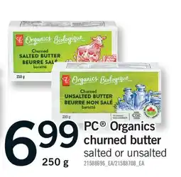 Fortinos PC ORGANICS CHURNED BUTTER offer