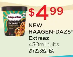 Fortinos HAAGEN-DAZS EXTRAAZ, 450ML TUBS offer