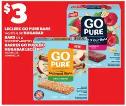 Valu-mart BARRES GO PURE 140/175G OU NUGABAR LECLERC offer