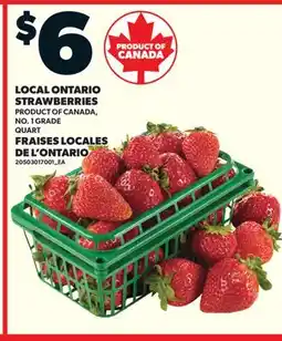 Valu-mart LOCAL ONTARIO STRAWBERRIES offer