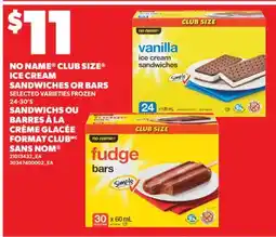 Valu-mart SANDWICHS OU BARRES À LA CRÈME GLACÉE FORMAT CLUB SANS NOM , 24-30'S offer