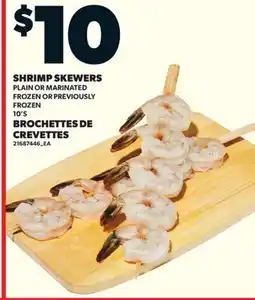 Valu-mart BROCHETTES DE CREVETTES, 10'S offer