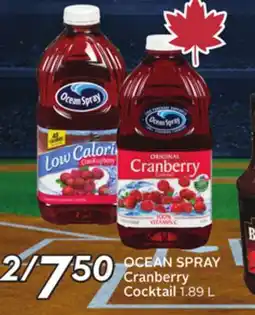 Sobeys OCEAN SPRAY Cranberry Cocktail offer