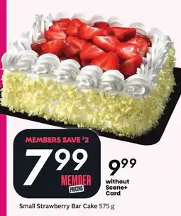 Sobeys Small Strawberry Bar Cake - berry fest offer