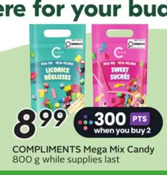 Sobeys COMPLIMENTS Mega Mix Candy offer