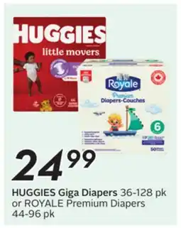 Sobeys HUGGIES Giga Diapers or ROYALE Premium Diapers offer