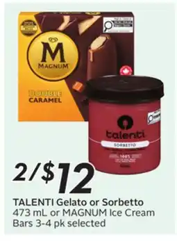 Sobeys Gelato or Sorbetto 473 mL or Ice Cream Bars offer
