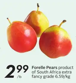 Sobeys Forelle Pears offer
