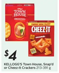 Sobeys KELLOGG'S Town House, Snap'd or Cheez-It Crackers offer