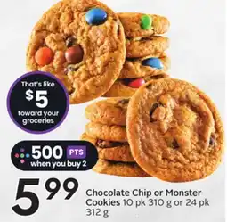 Sobeys Chocolate Chip or Monster Cookies offer