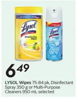 Sobeys Wipes offer