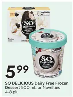Sobeys Dairy Free Frozen Dessert offer