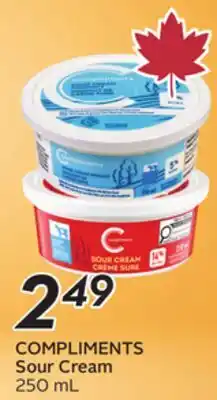 Sobeys COMPLIMENTS Sour Cream offer