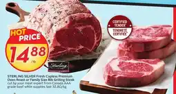 Sobeys Fresh Capless Premium Oven Roast or Family Size Rib Steak offer