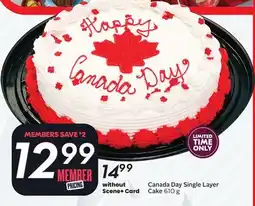 Sobeys Canada Day Single Layer Cake offer