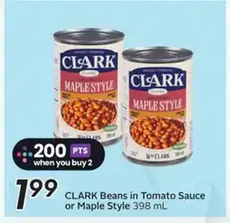 Sobeys CLARK Beans in Tomato Sauce or Maple Style offer