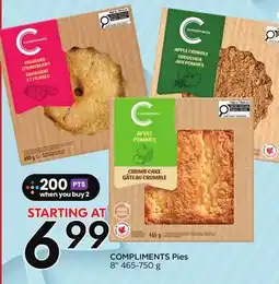 Sobeys COMPLIMENTS Pies offer