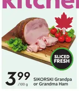 Sobeys SIKORSKI Grandpa or Grandma Ham offer