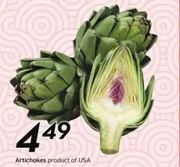 Sobeys Artichokes offer