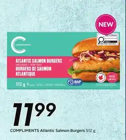 Sobeys COMPLIMENTS Atlantic Salmon Burgers offer