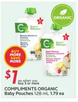 Sobeys COMPLIMENTS ORGANIC Baby Pouches offer