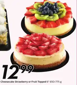 Sobeys Cheesecake Strawberry or Fruit Topped - berry fest offer