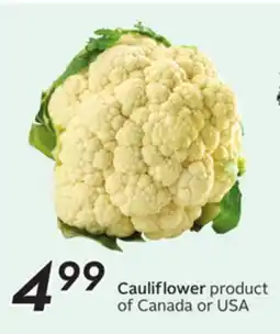 Sobeys Cauliflower offer
