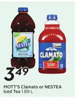 Sobeys MOTT'S Clamato or NESTEA Iced Tea offer