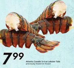 Sobeys Atlantic Canada 3-4 oz Lobster Tails offer