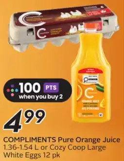 Sobeys COMPLIMENTS Pure Orange Juice offer