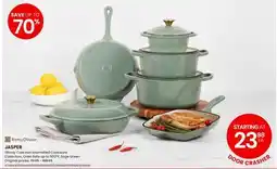 Stokes Glossy Cast Iron Enamelled Cookware Collection, Oven Safe up to 500°F, Sage Green offer