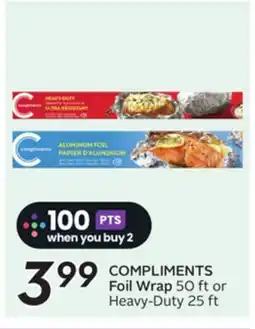 Sobeys COMPLIMENTS Foil Wrap offer