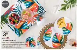 Stokes LAGUNA VIVID Open Stock Melamine Serveware Collection with Colorful Floral Pattern offer
