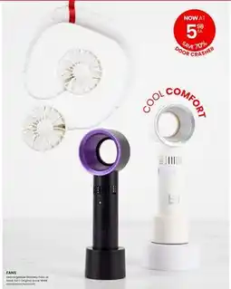 Stokes FANS Rechargeable Bladless Fans or Neck Fan offer