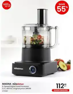 Stokes MAGNA 6-Speed Digital Food Processor, 2.3 L, 800 W offer