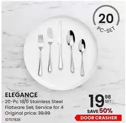 Stokes 20-Pc 18/0 Stainless Steel Flatware Set offer
