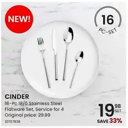 Stokes CINDER 16-Pc 18/0 Stainless Steel Flatware Set offer
