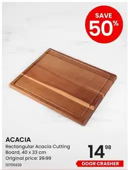Stokes ACACIA Rectangular Acacia Cutting Board offer