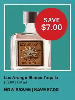 LCBO Los Arango Blanco Tequila offer