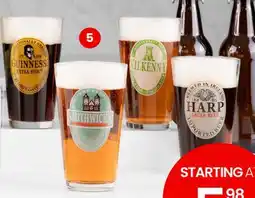 Stokes Brewery, Sets of 4 Beer Glasses offer