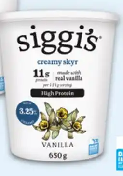 Metro SIGGI'S SKYR YOGOURT offer