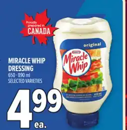 Metro MIRACLE WHIP DRESSING offer