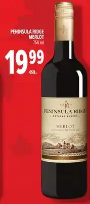 Metro PENINSULA RIDGE MERLOT offer