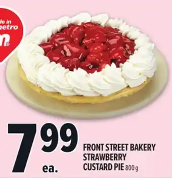 Metro FRONT STREET BAKERY STRAWBERRY CUSTARD PIE offer