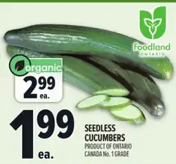 Metro SEEDLESS CUCUMBERS offer
