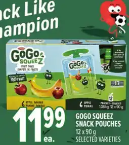 Metro GOGO SQUEEZ SNACK POUCHES offer