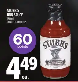 Metro STUBB'S BBQ SAUCE offer
